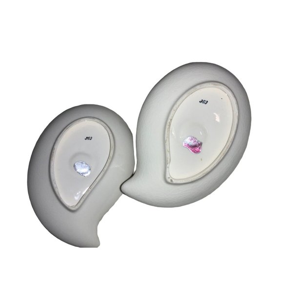 Lefton Christmas Candle stick holder Set of 2 Japan- Pink Rose Vintage - Picture 6 of 9